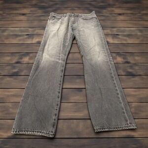 Polo Ralph Lauren Hampton Relaxed Straight Gray Jeans Mens 34x31 Cotton Denim